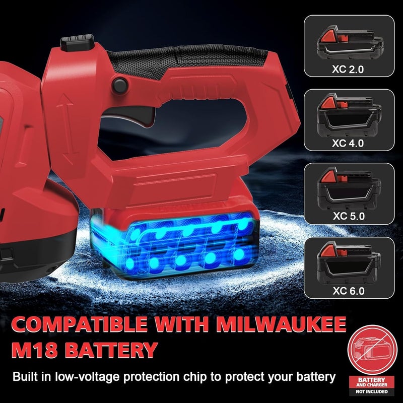 Givilo Cordless Hedge Trimmer Compatible with Milwaukee M18 Battery, 20-Inch Electric Hedge Trimmer, Battery Powered Brushless Bush Trimmer, 2/3'' Cutting Capacity, Lightweight & Rotatable Handle(No Battery) - Image 4